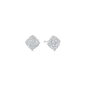 0.54 TCW Round Moissanite Diamond Stud Earrings