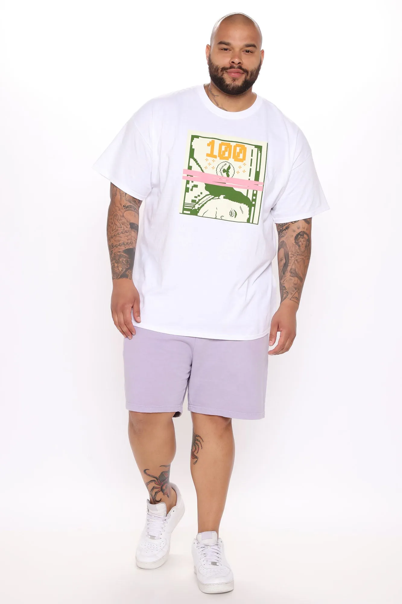 100 Bands Short Sleeve Tee - White