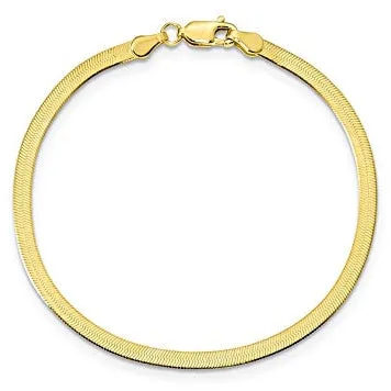 3mm Herringbone Chain Bracelet