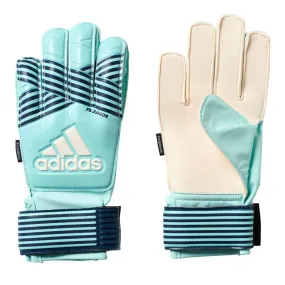 adidas Kids Ace Fingersave Goalkeeper Gloves Energy Aqua/Energy Blue