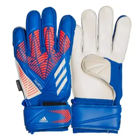 adidas Kids Predator Match Fingersave Goalkeeper Gloves Sapphire Edge