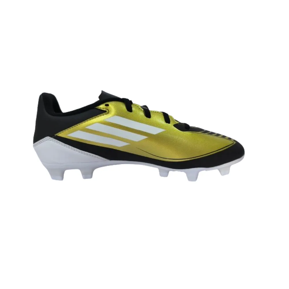 Adidas Unisex F50 Club Predator Flexible Ground Messi Football Shoe (Gold/White/Black)