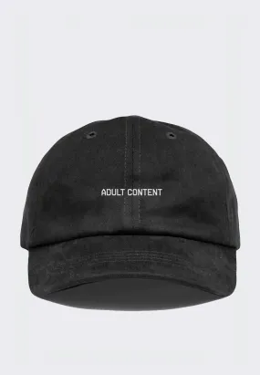 Adult Content Cap - Black