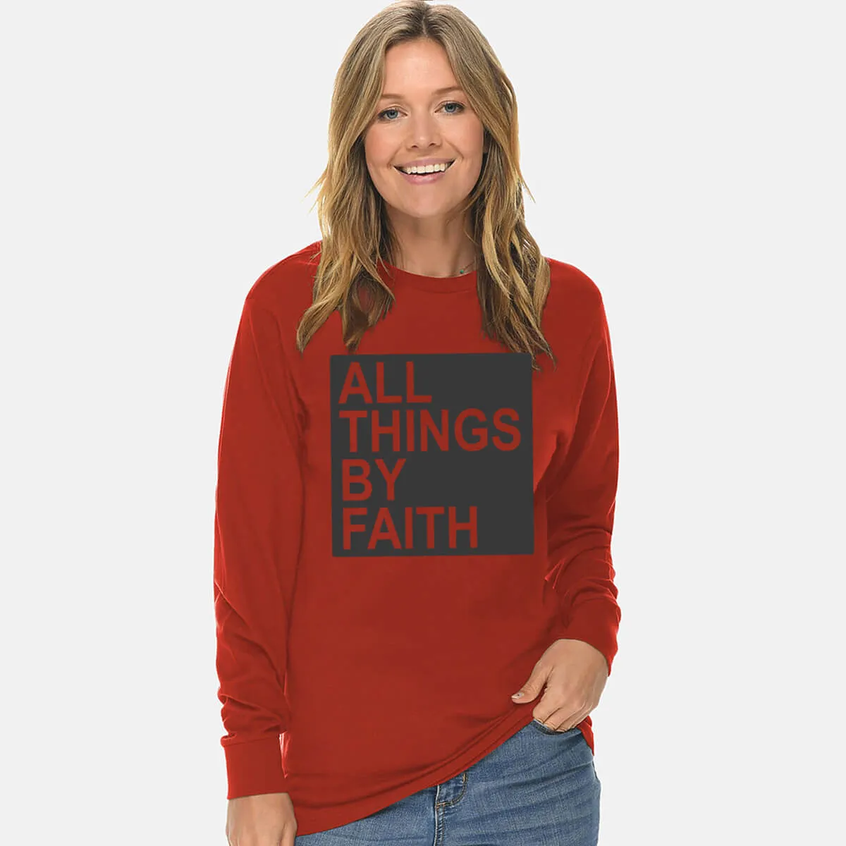 All Things By Faith Unisex Long Sleeve T Shirt