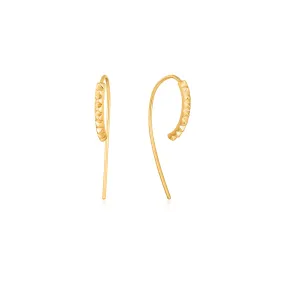 Ania Haie Gold Spike Solid Drop Earrings