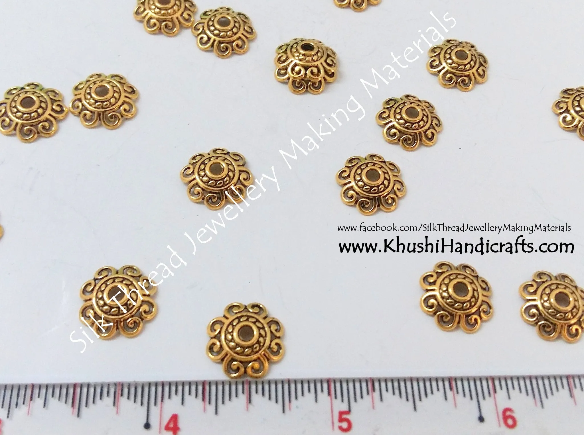 Antique Gold Bead Cap 8mm/10mm/12mm -BC2