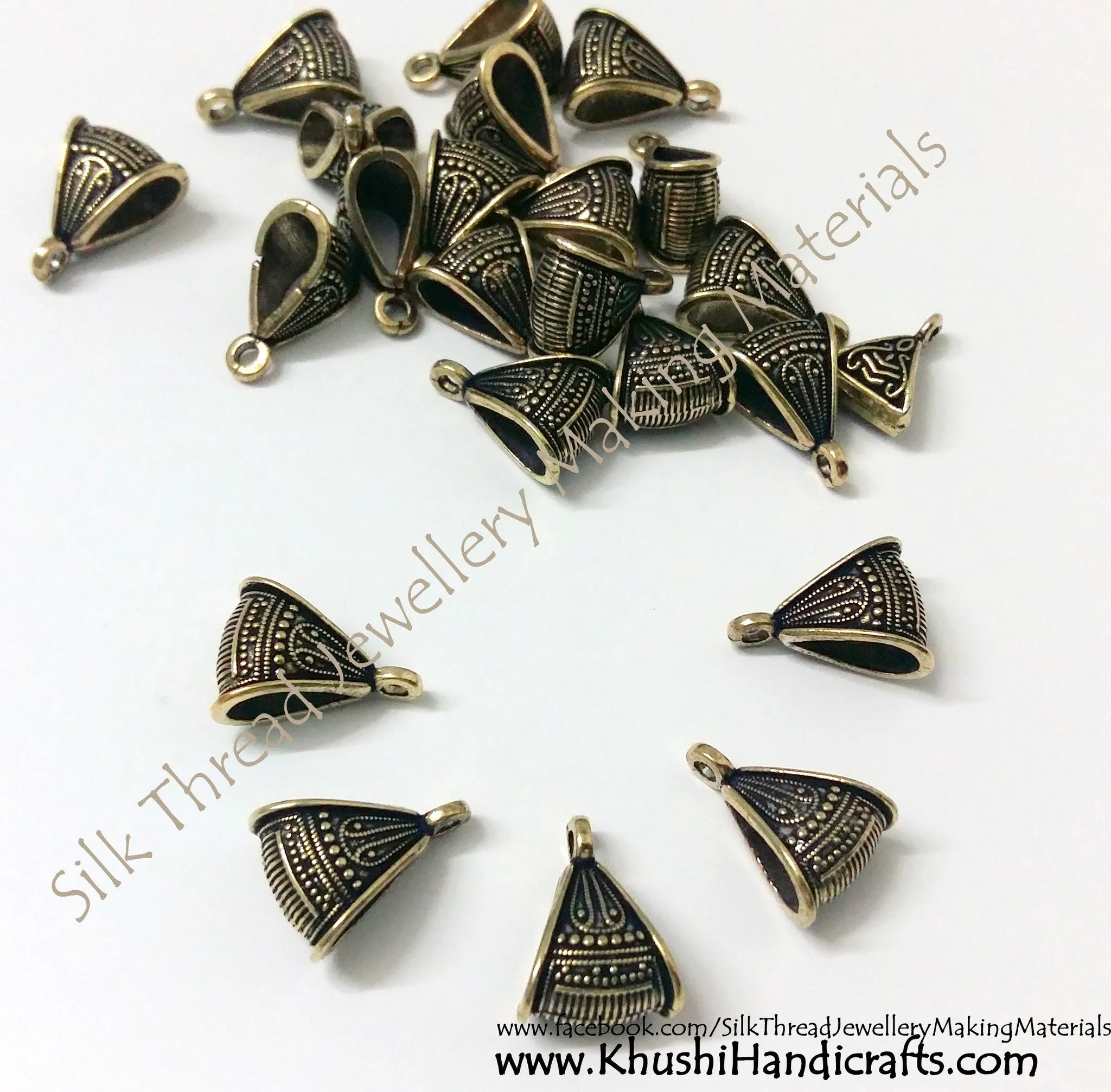 Antique Gold Triangular Bail/Bails