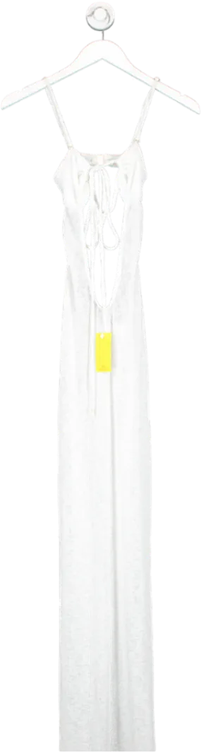 Bananhot White Sia Maxi Dress UK XS/S