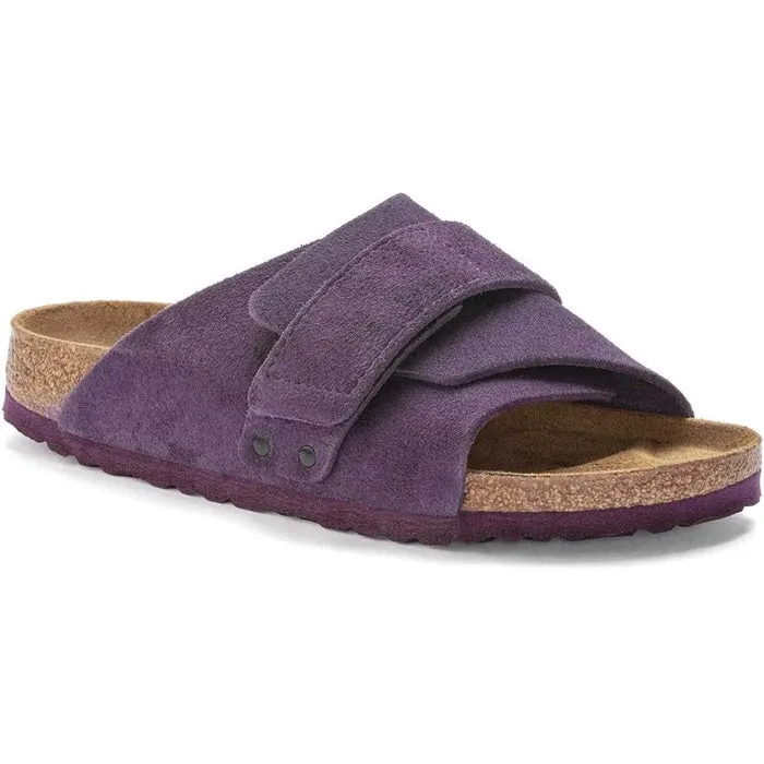 Birkenstock Kyoto Suede Leather  Wine Narrow Width