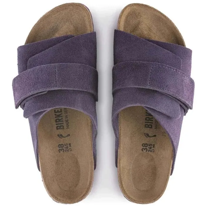 Birkenstock Kyoto Suede Leather  Wine Narrow Width