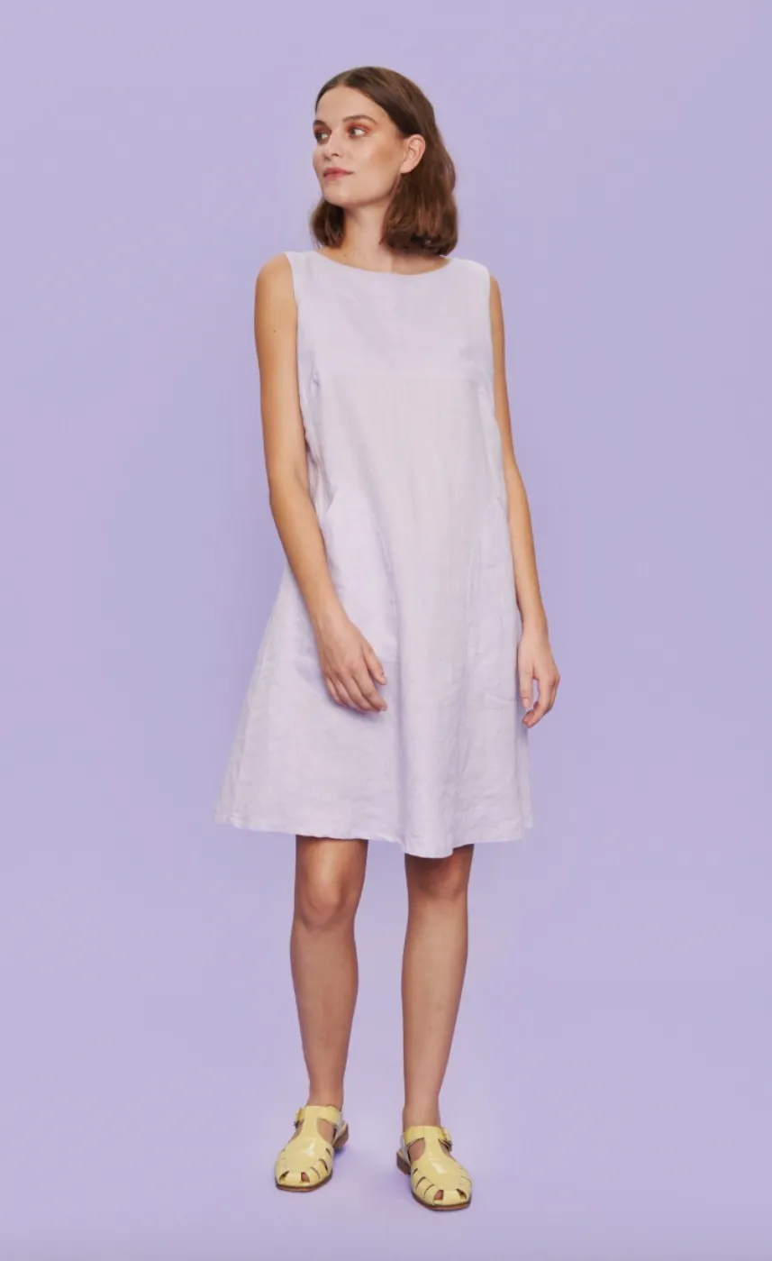 Bitte Kai Rand - Sleeveless Linen Dress Lilac