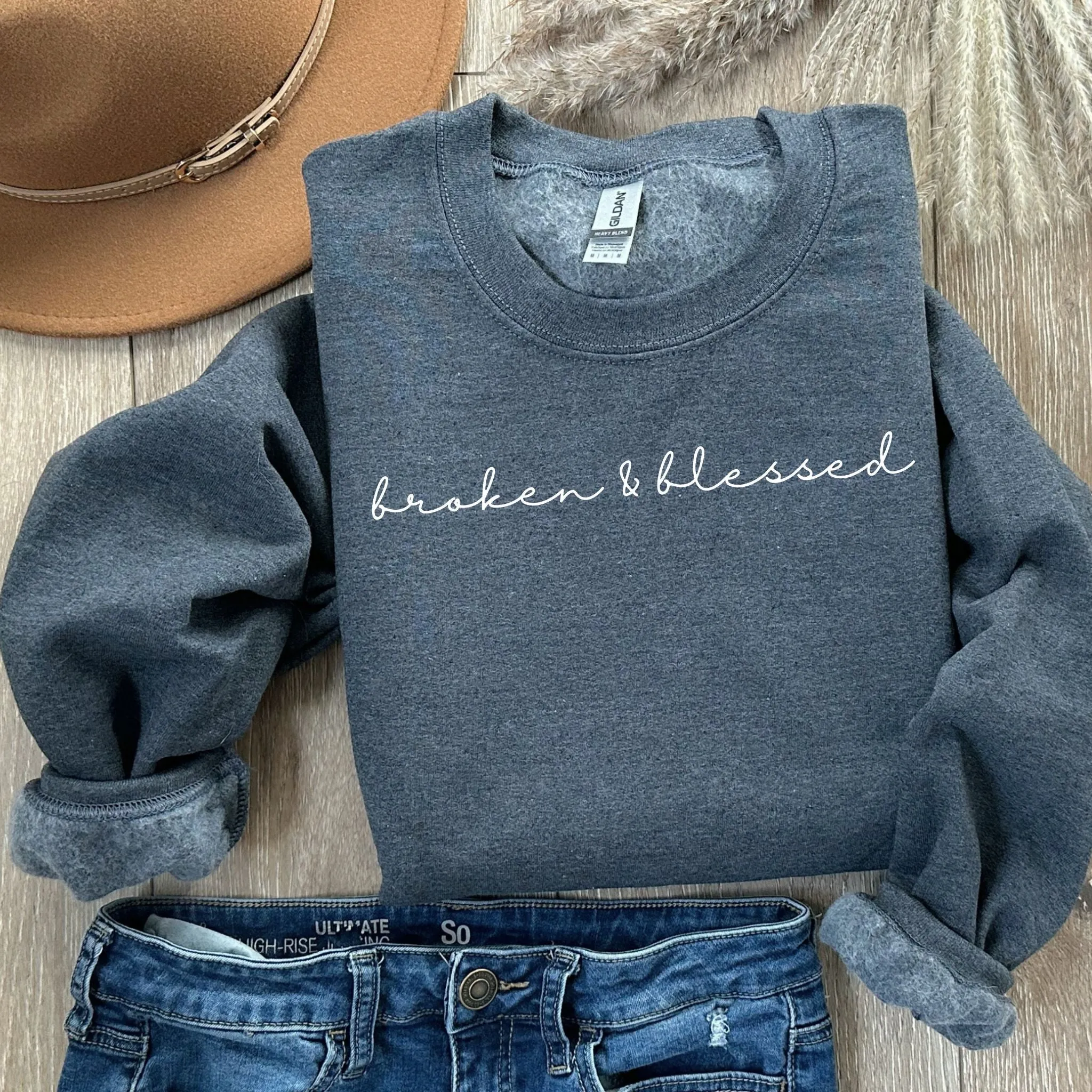 Broken & Blessed Graphic Sweatshirt