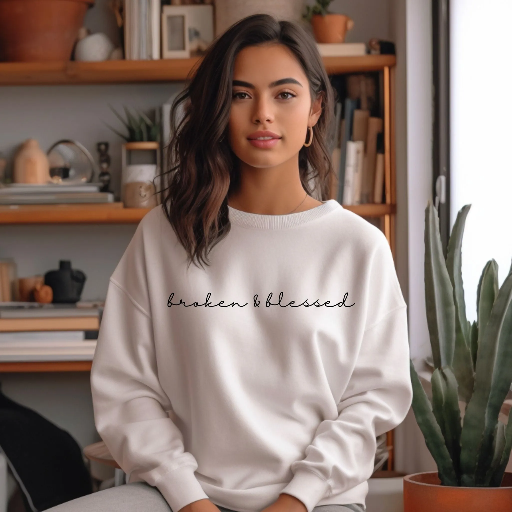 Broken & Blessed Graphic Sweatshirt