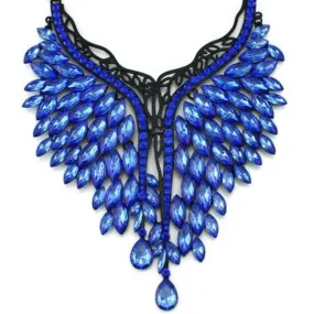 Calling All Angels Blue Statement Necklace