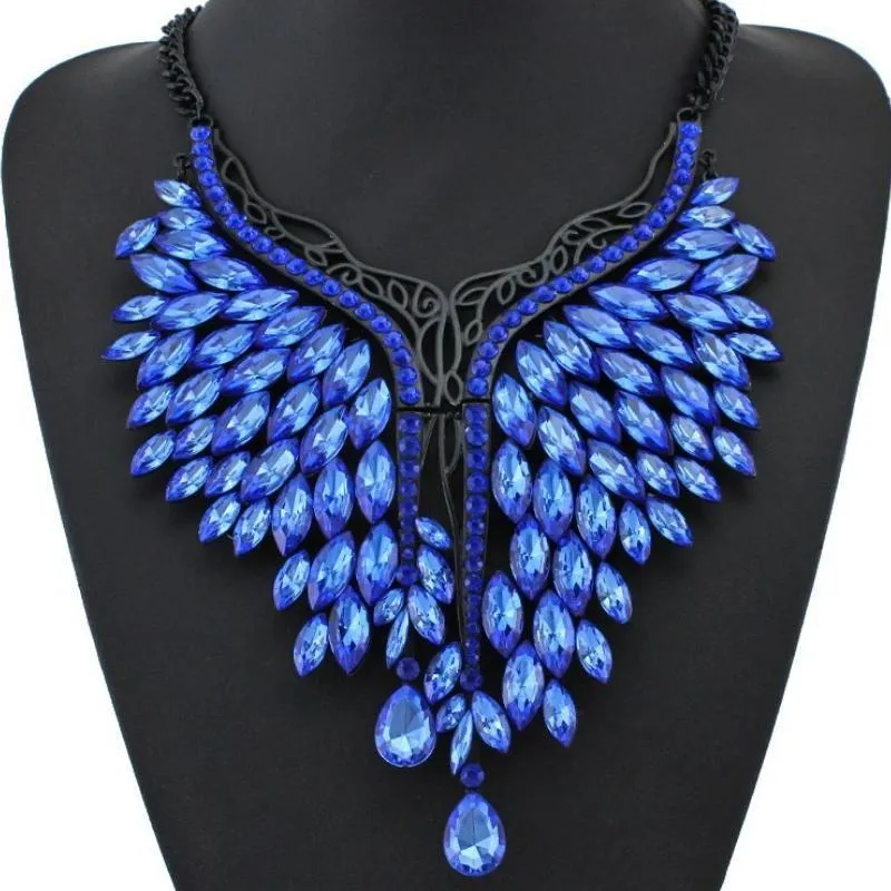 Calling All Angels Blue Statement Necklace