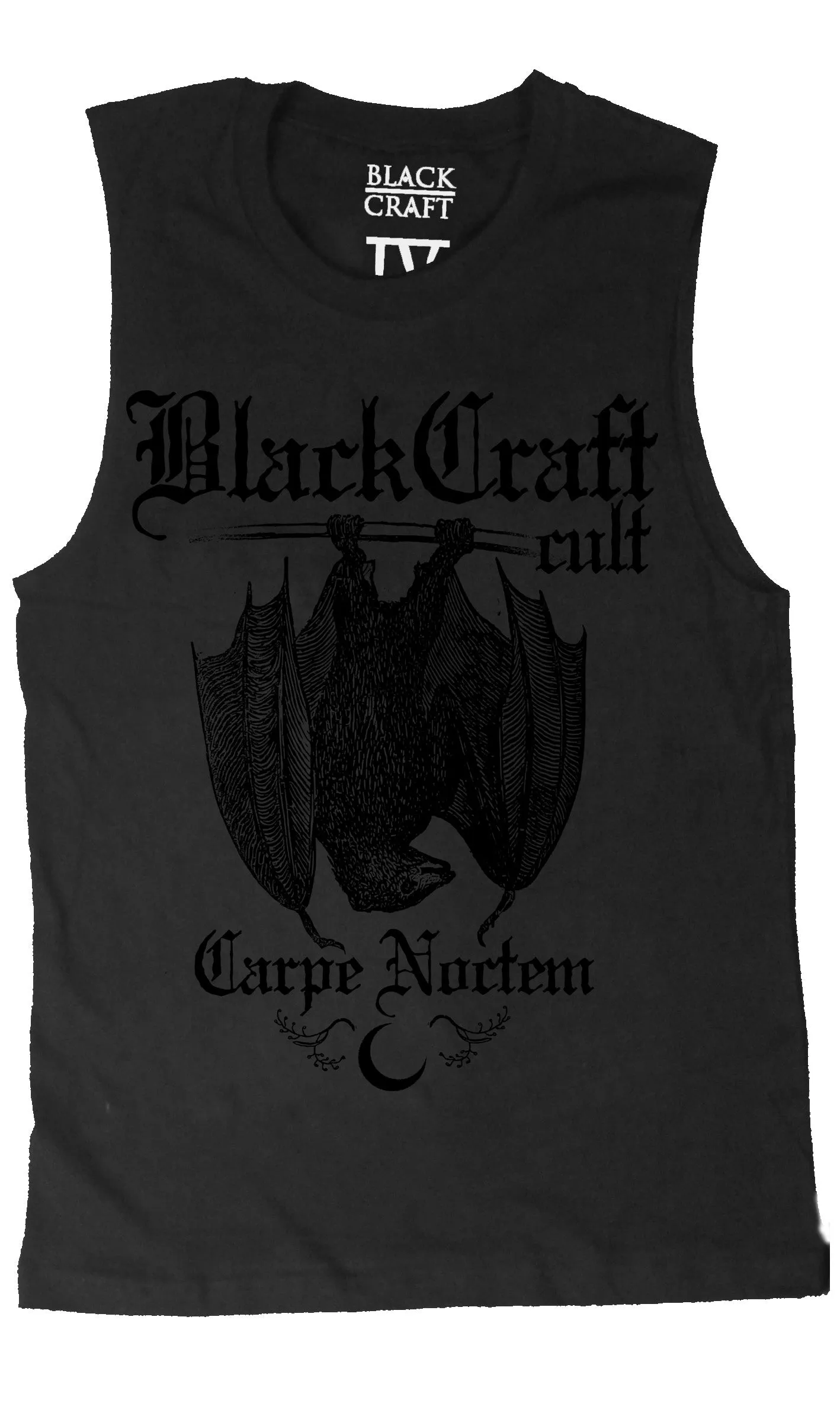 Carpe Noctem - Black On Black Unisex Muscle Tee