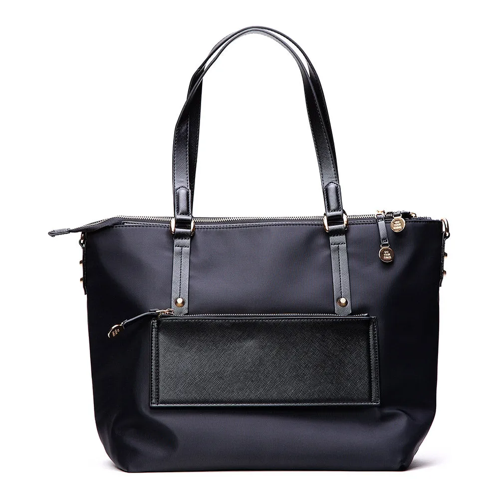 Catalina Laptop Tote Black Nylon