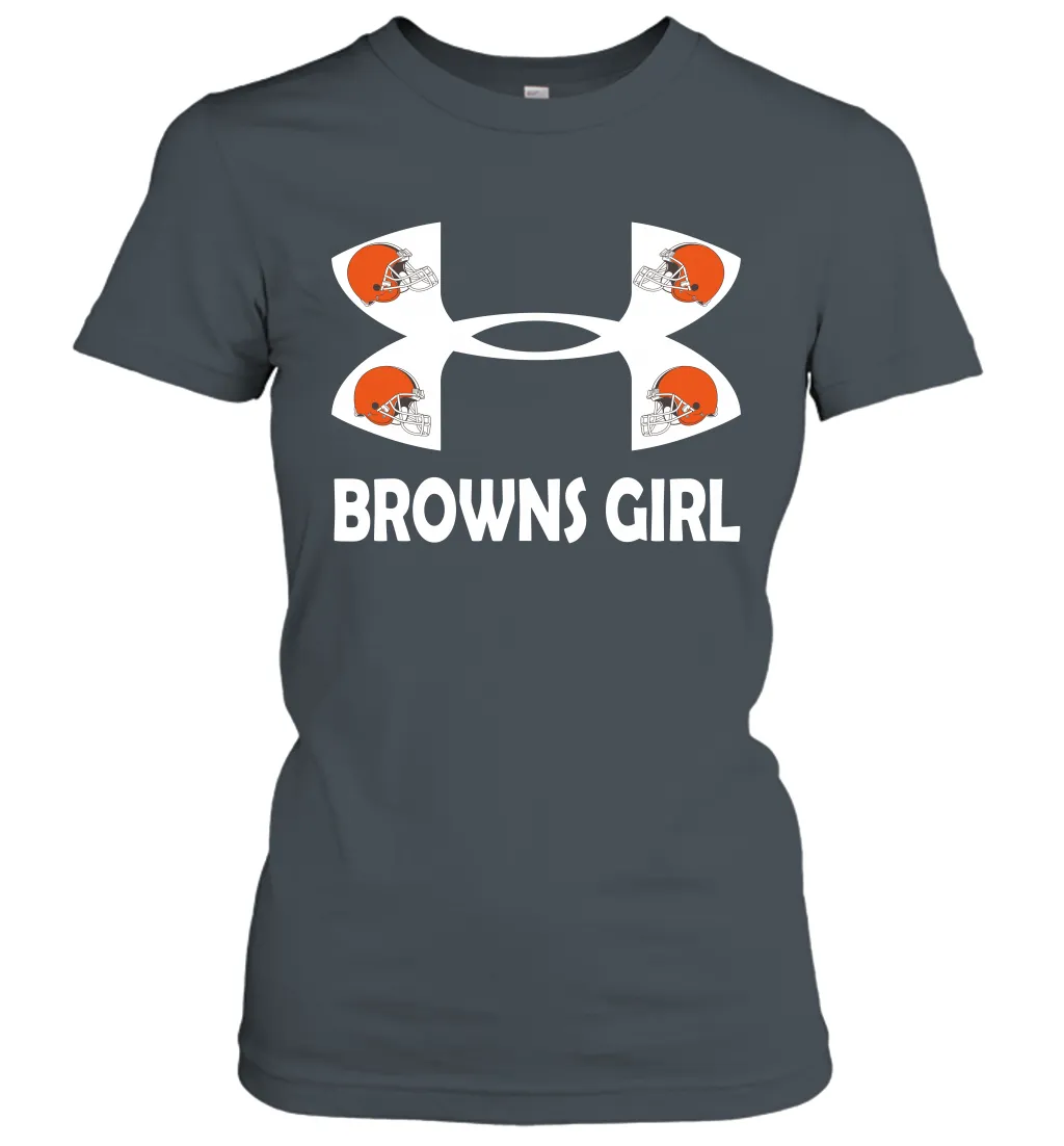 Cleveland Browns Girl Under Armour Football Short Sleeve