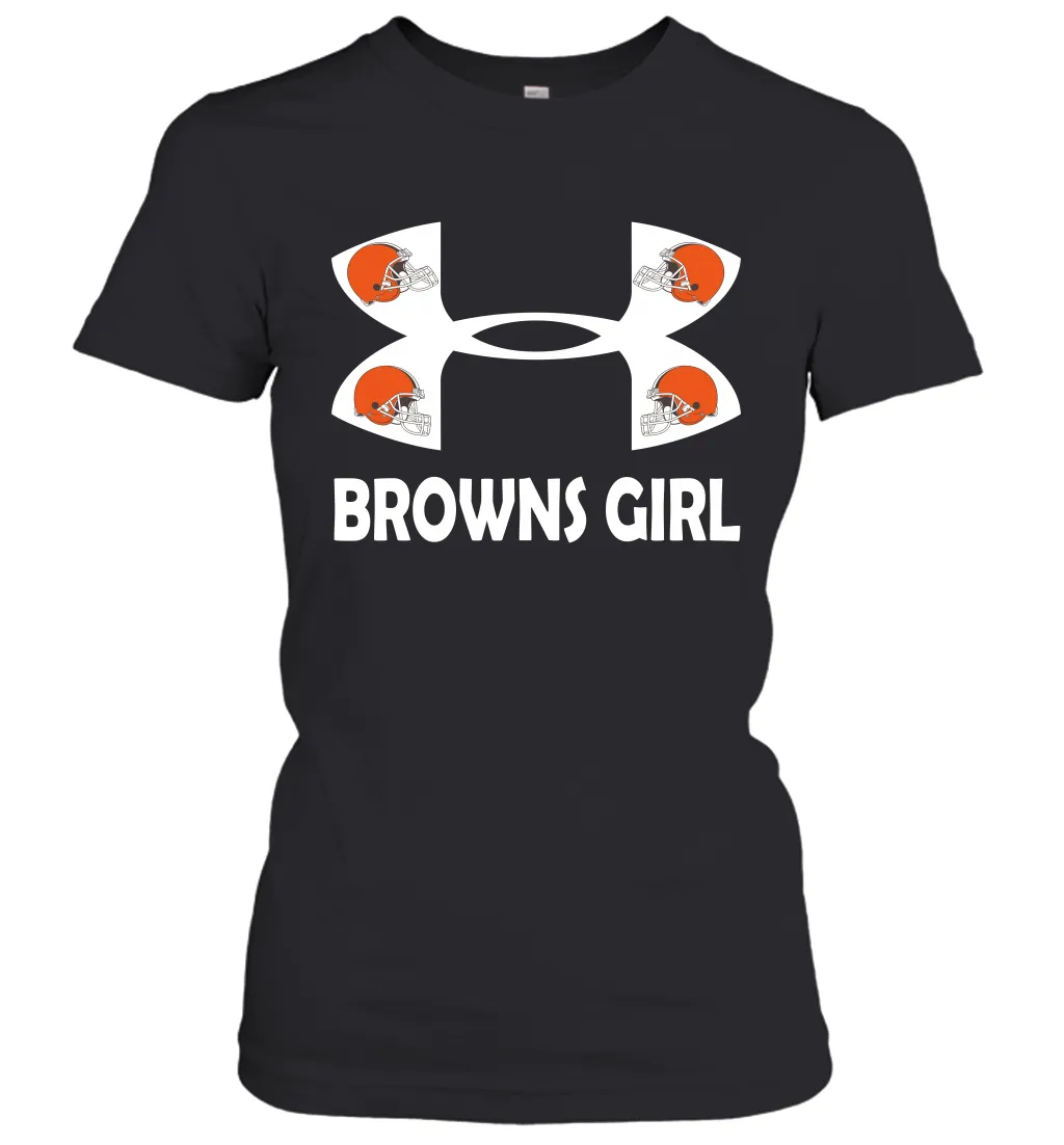 Cleveland Browns Girl Under Armour Football Short Sleeve