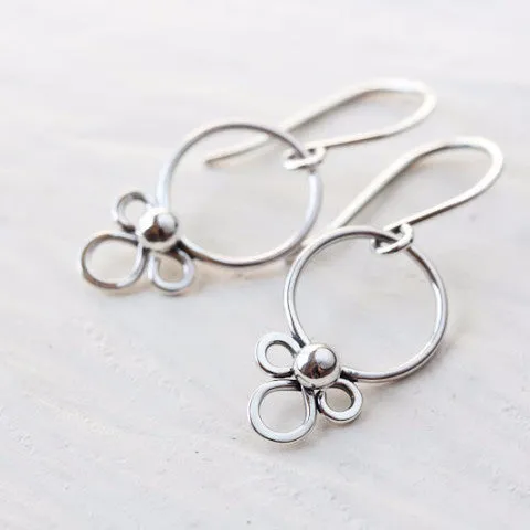 Dainty Silver Earrings, simple minimal everyday jewelry