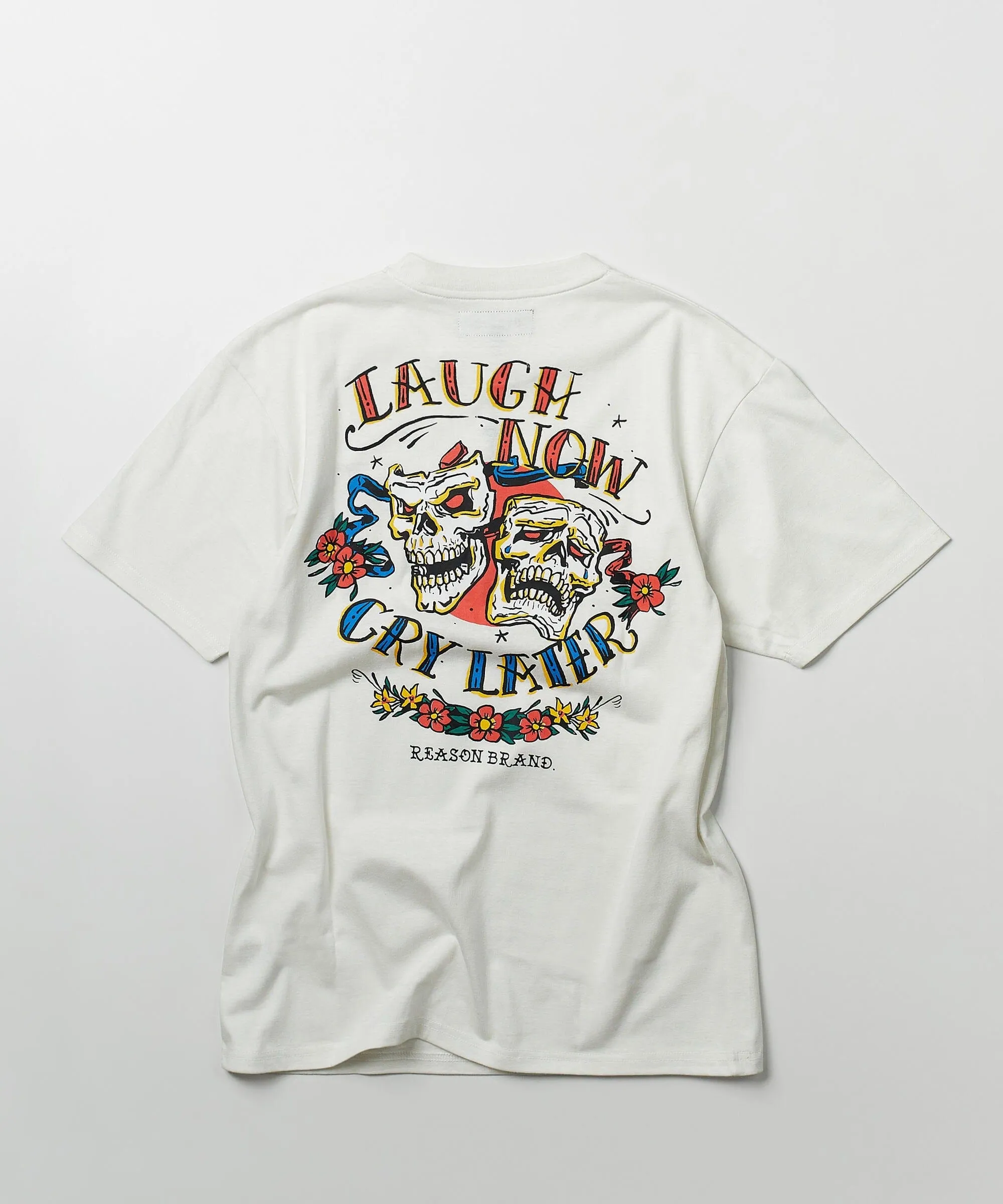 Drama Short Sleeve Graphic Print Tee - White