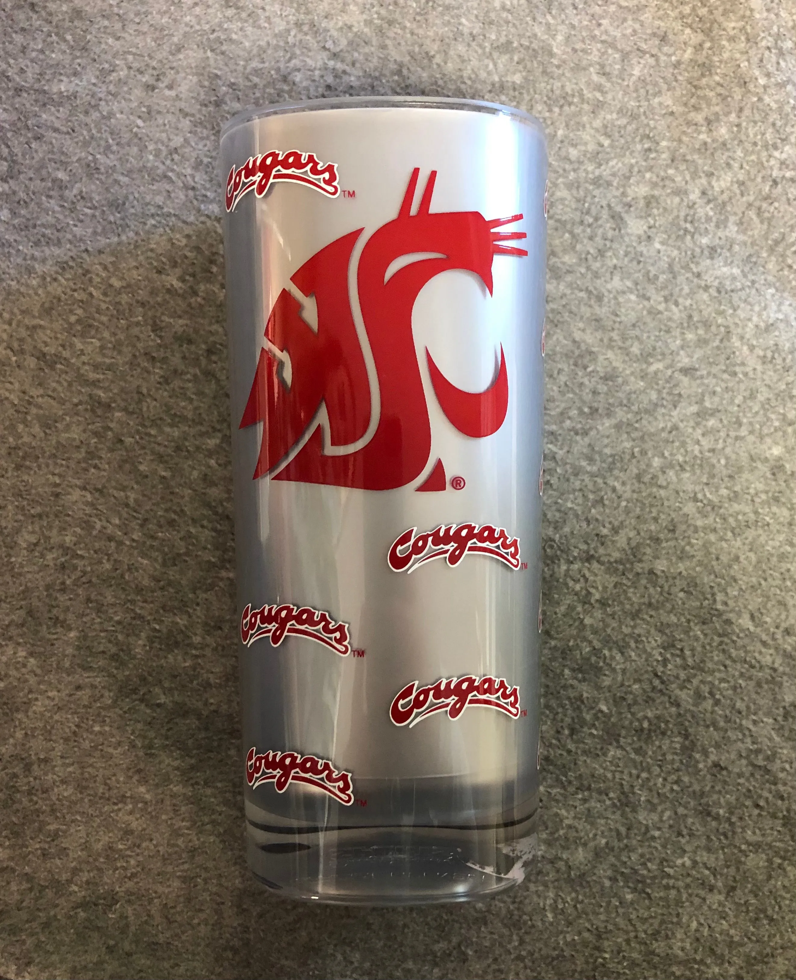 DuckHouse Plastic Square Insulated WSU Cougar Tumbler