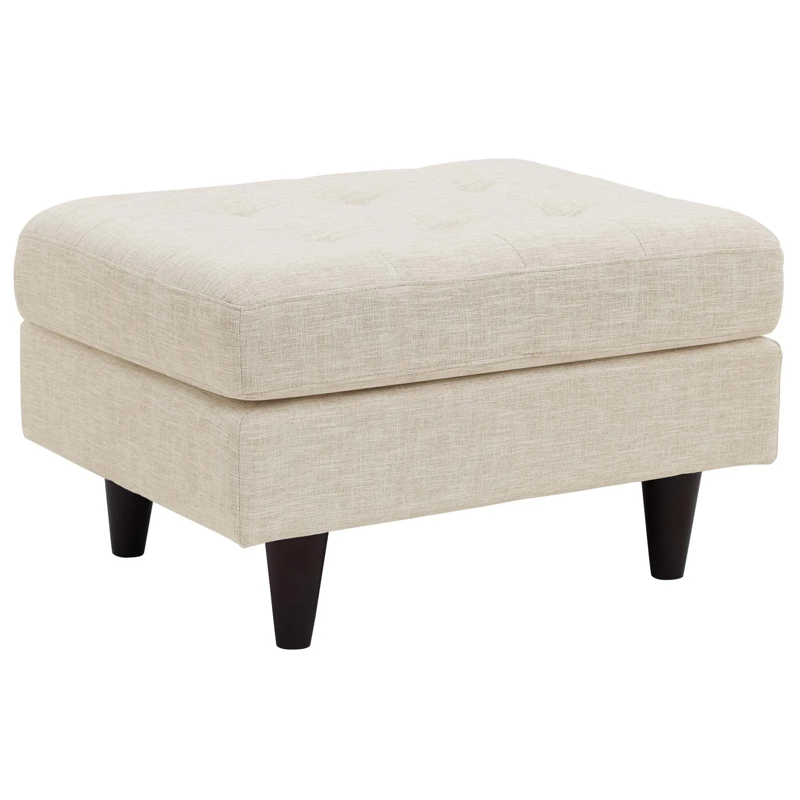 Empress Upholstered Fabric Ottoman