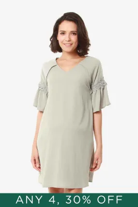 Evalyn Nursing Dress Grey