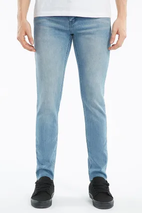 Guys Skinny Light Wash Denim Jeans