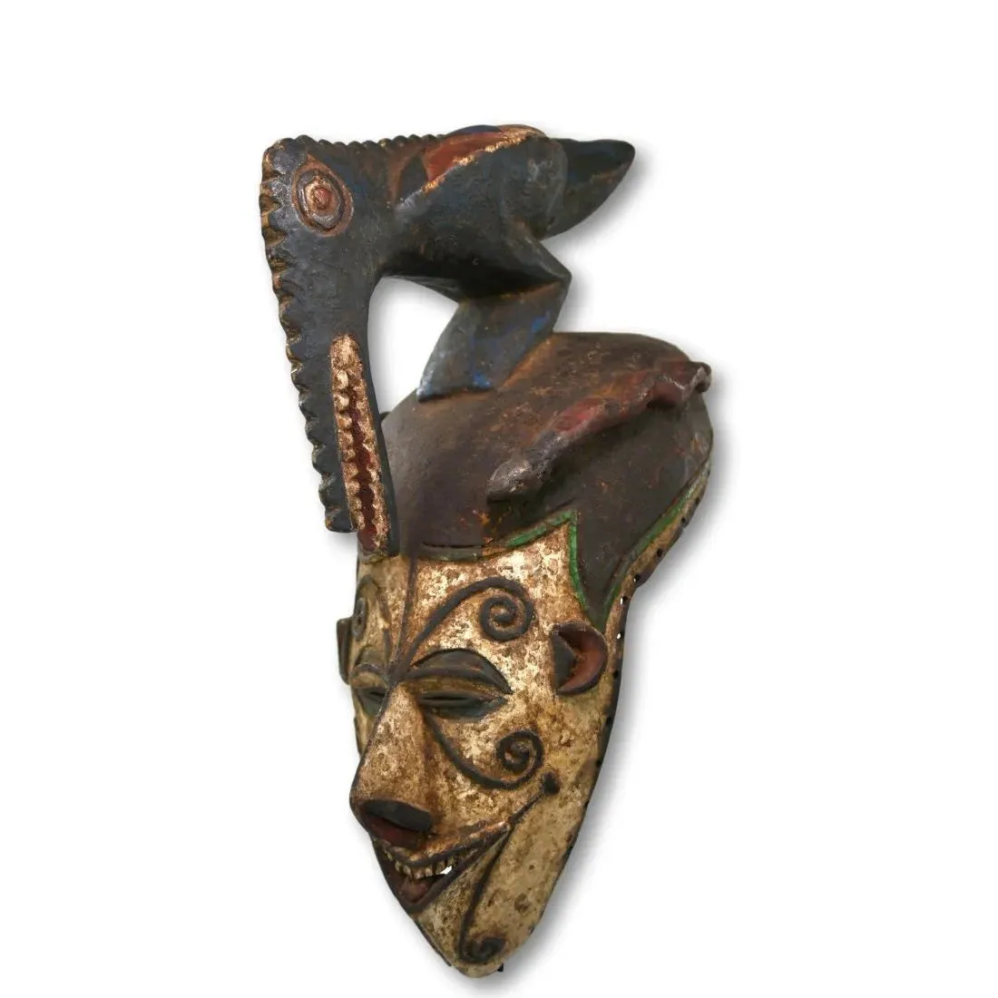 Igbo Maiden Mask with Bird Finial, Nigeria #699