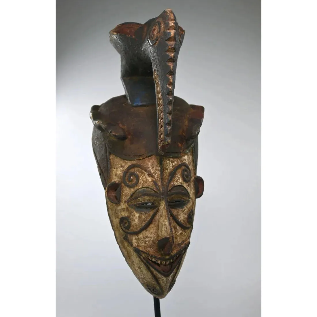 Igbo Maiden Mask with Bird Finial, Nigeria #699