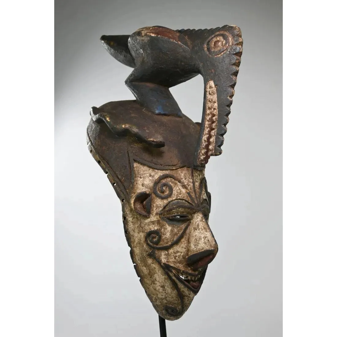 Igbo Maiden Mask with Bird Finial, Nigeria #699