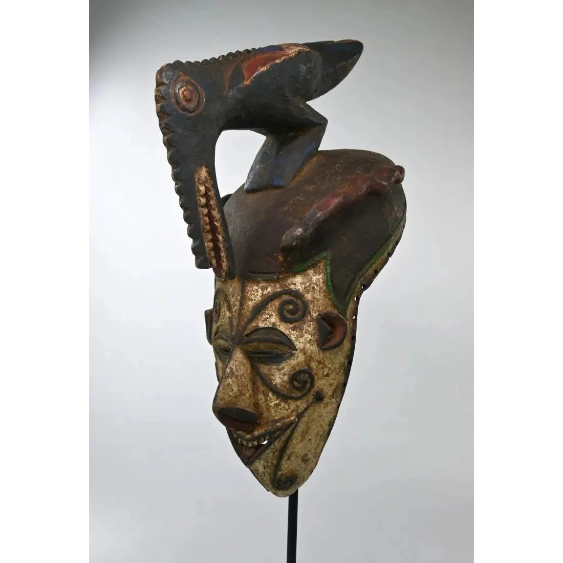 Igbo Maiden Mask with Bird Finial, Nigeria #699