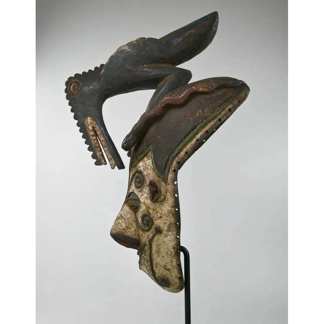 Igbo Maiden Mask with Bird Finial, Nigeria #699