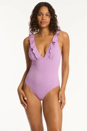 Interlace Frill One Piece