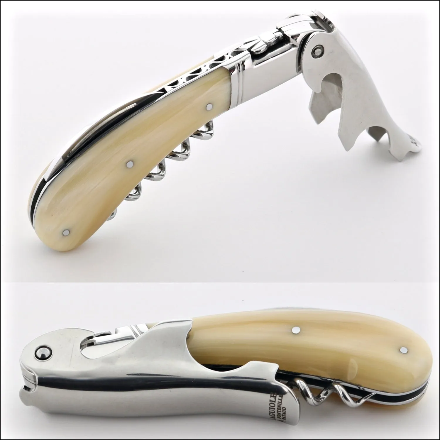 Laguiole Magnum Horn Tip Corkscrew - H