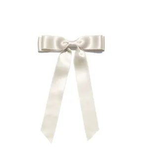 Loren Hope x Bardot Bow Gallery - Silk Hair Bow in Vanilla