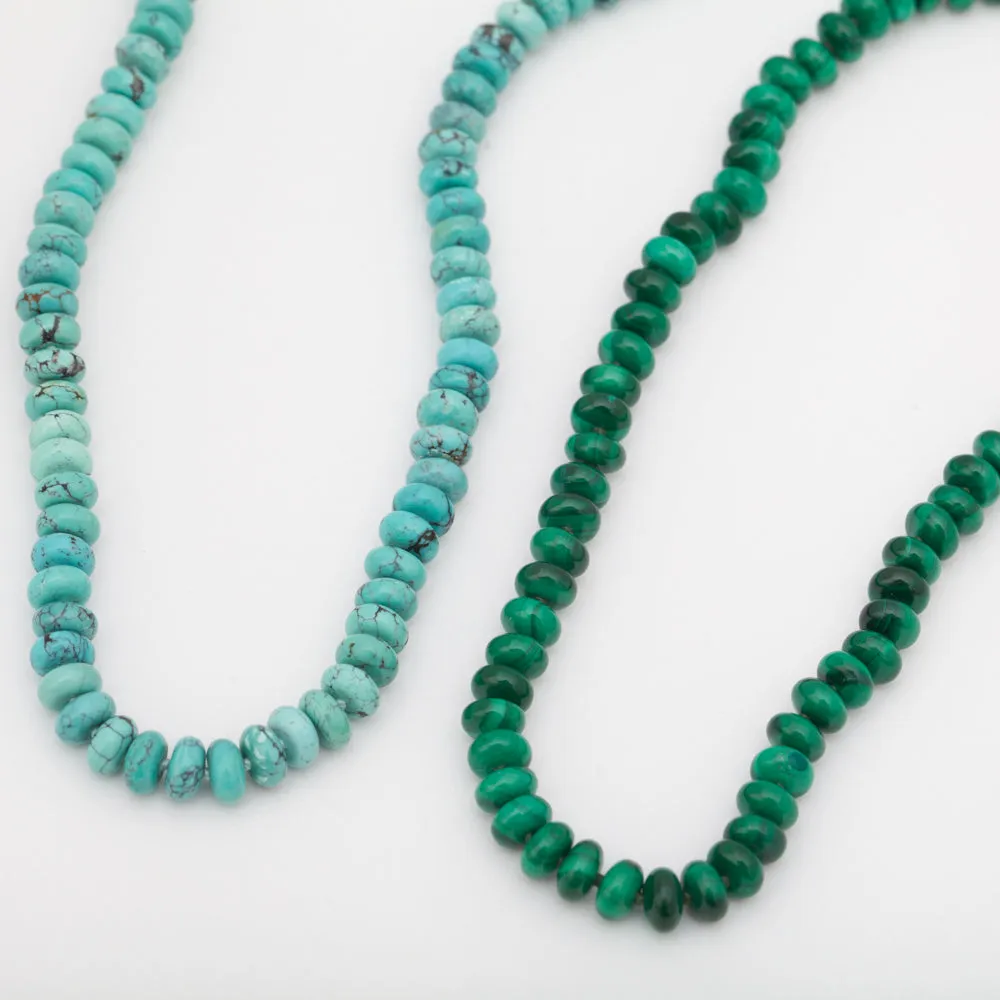 Malachite Roundel Strand Necklace