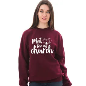 Meet Me At Church Crewneck Sweatshirt