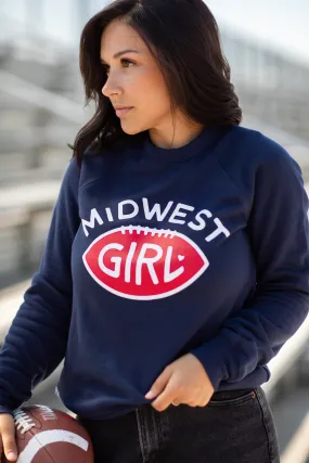 Midwest Girl Football Crew in Navy