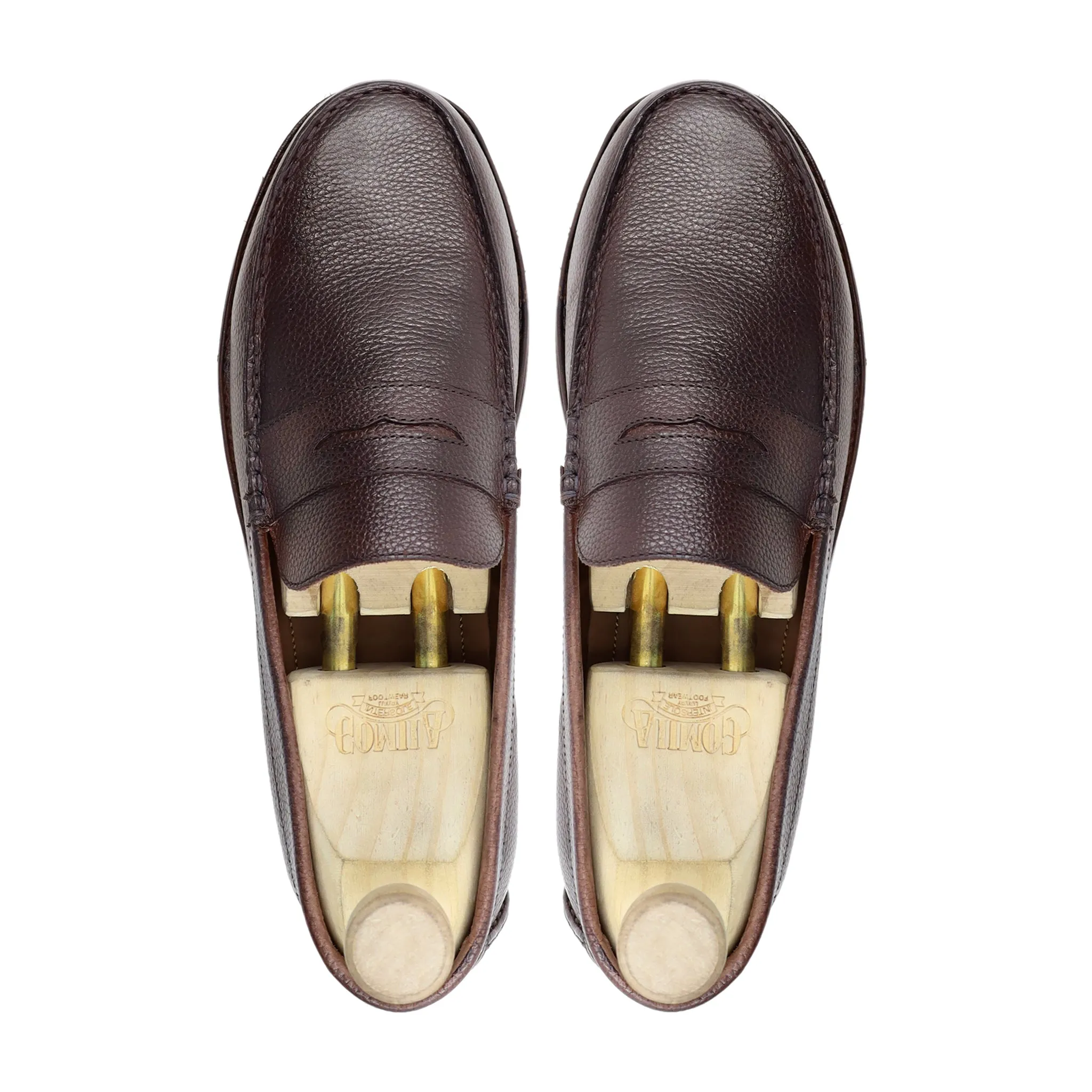 Narvik - Dark Brown Pebble Grain Loafer