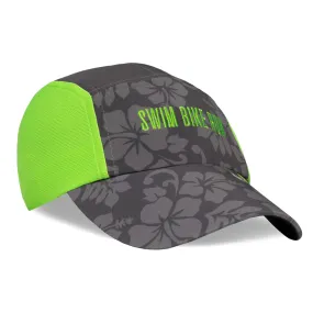 Neon Green and Grey SBR Running Hat