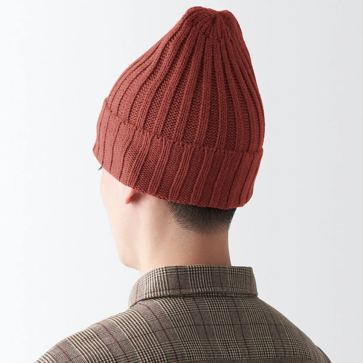 Non-Itchy Wool Ribbed Beanie