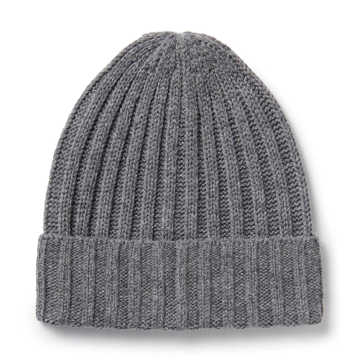 Non-Itchy Wool Ribbed Beanie