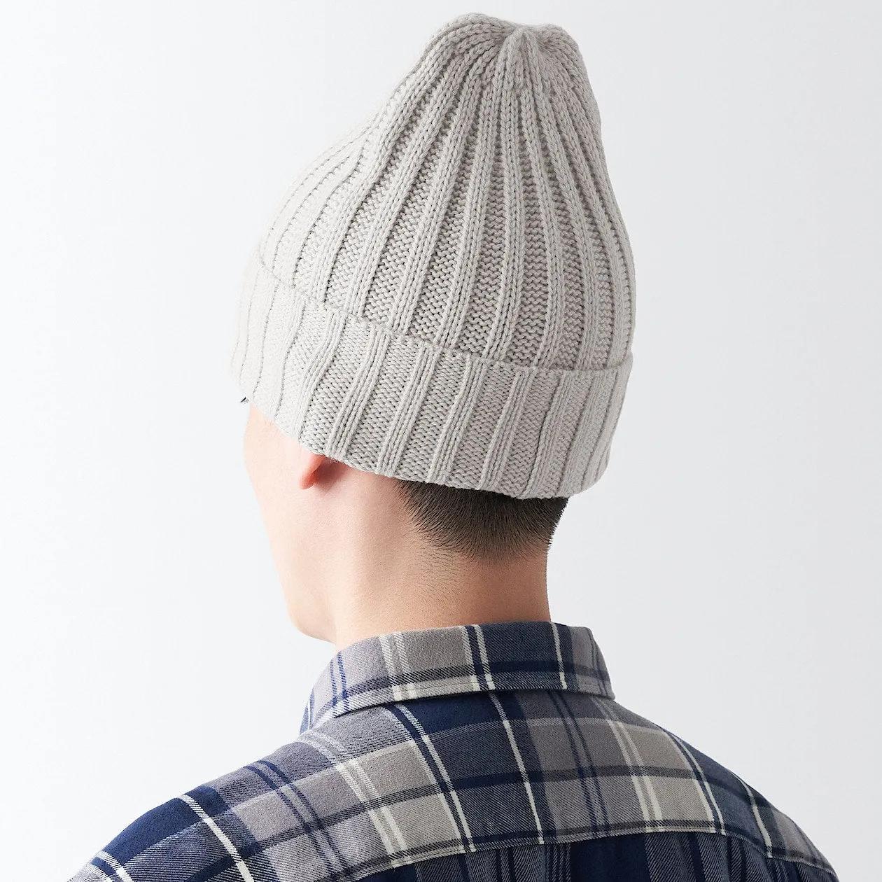 Non-Itchy Wool Ribbed Beanie