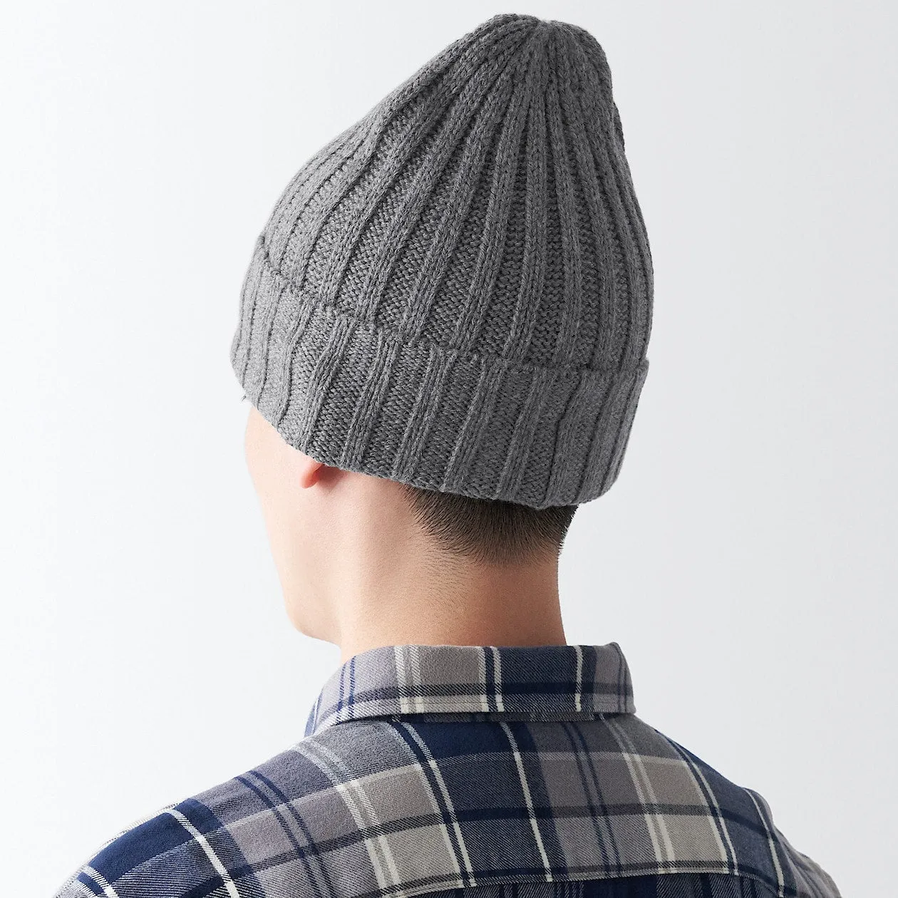 Non-Itchy Wool Ribbed Beanie