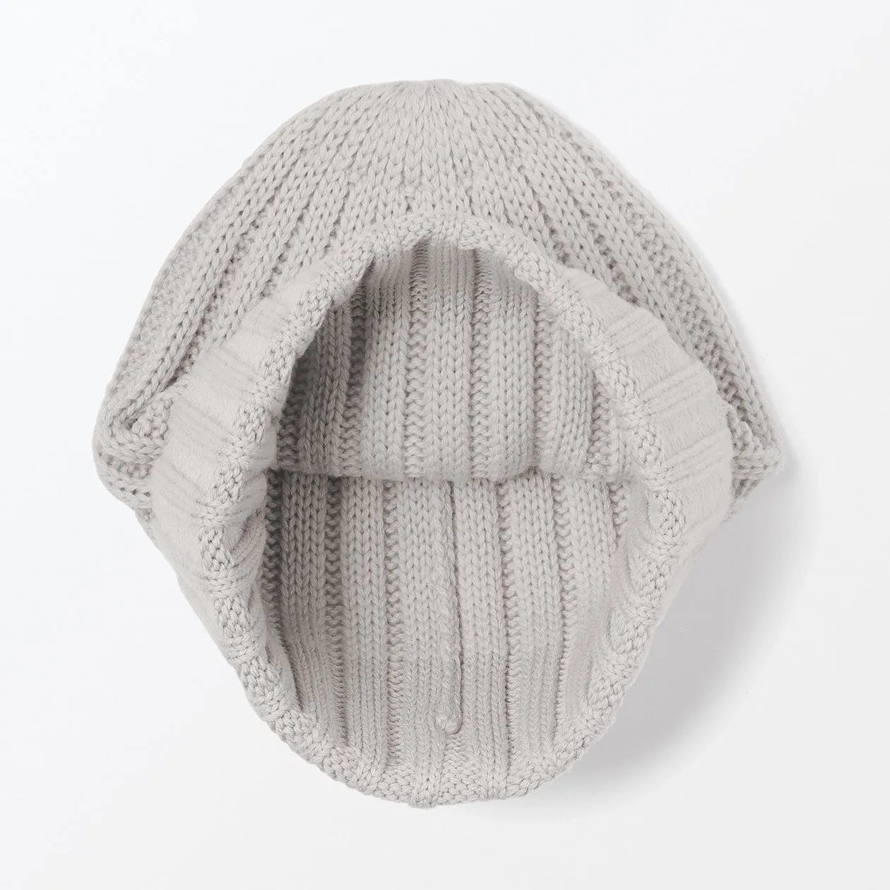 Non-Itchy Wool Ribbed Beanie