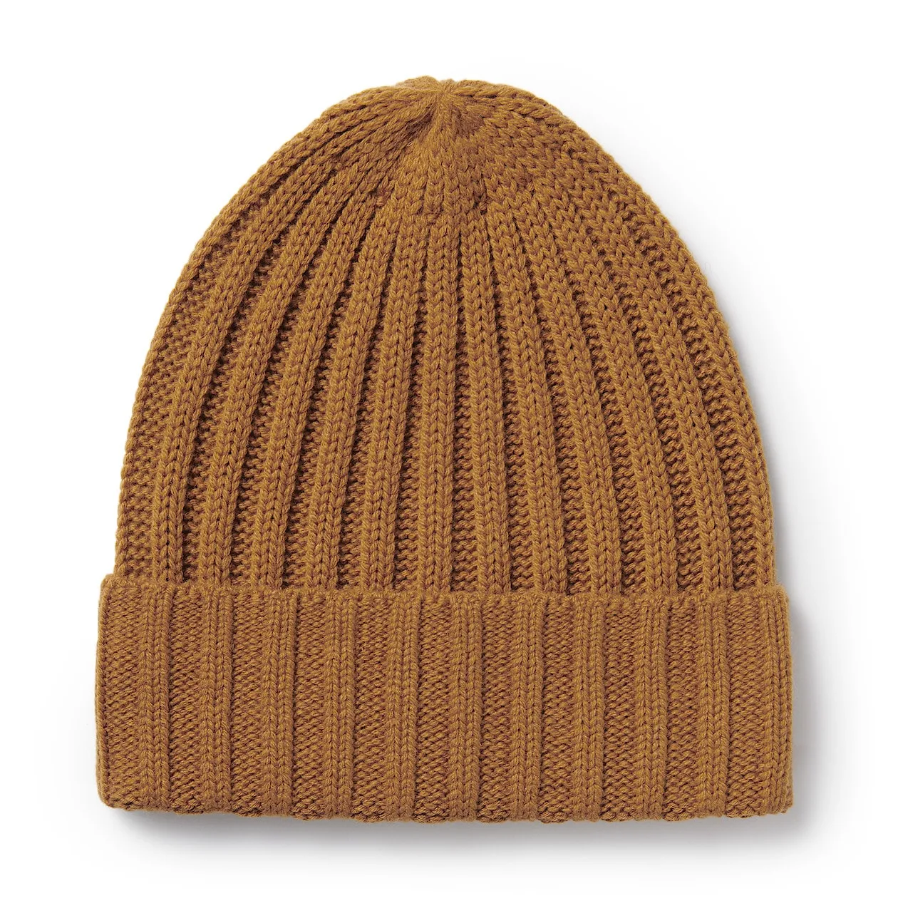 Non-Itchy Wool Ribbed Beanie