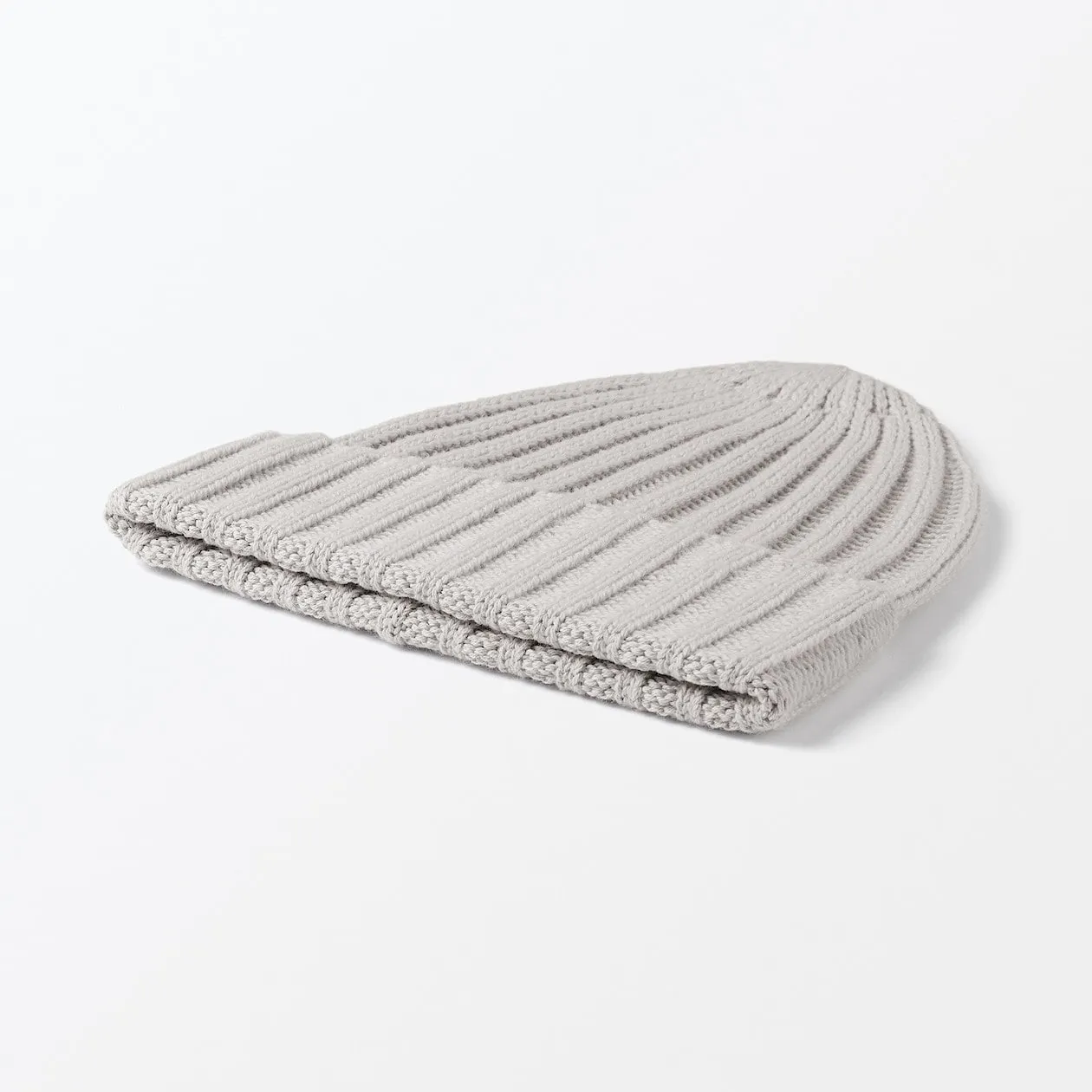 Non-Itchy Wool Ribbed Beanie