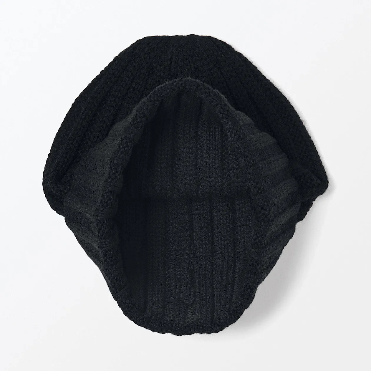 Non-Itchy Wool Ribbed Beanie